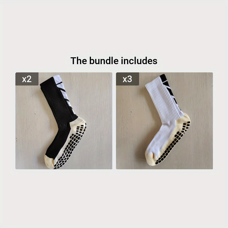 Non-Slip Soccer Grip Socks with Towel Bottom for Enhanced Performance and Stability in Sports
