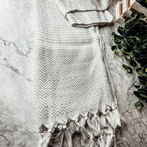 XL Turkish Cotton Towel 200 GSM Oversized Bath Beach Swim Hair Picnic Throw