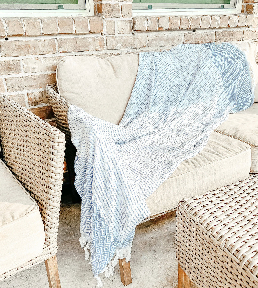 XL Turkish Cotton Towel 200 GSM Oversized Bath Beach Swim Hair Picnic Throw