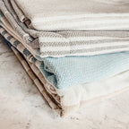 Turkish Stripe Towel 180 GSM Haley Lightweight Flat Woven Beach Bath Towel